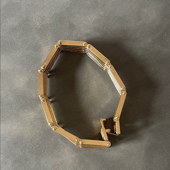 Gold Multi-Row Link Bracelet - Picture 5 of 6